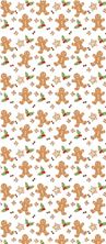 Picture of GINGERBREAD PATTERN CELLO BAGS WITH TWIST TIES 12.5 X 28.5CM